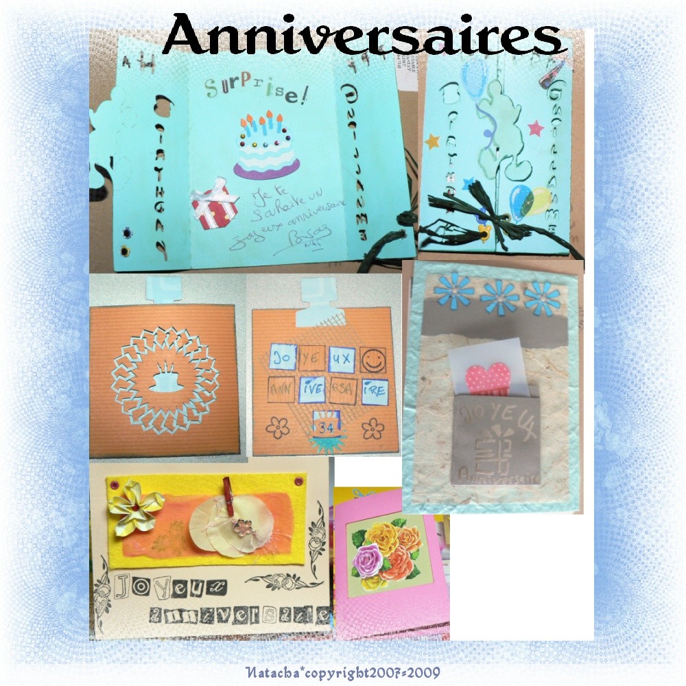 Cartes d'Anniversaires